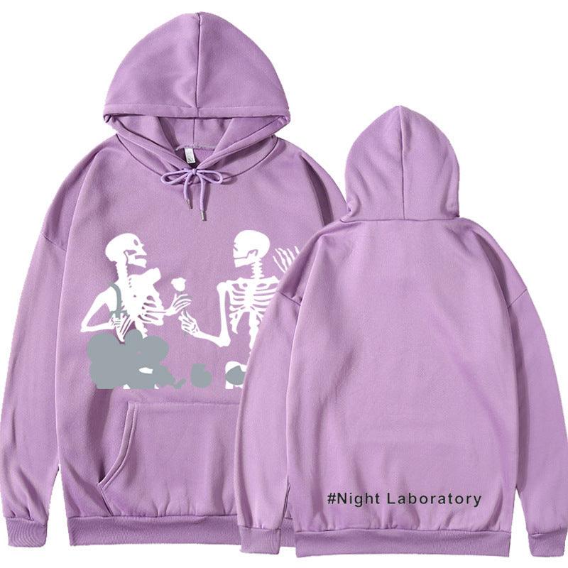 Night Laboratory Korean Style Versatile Personality Hoodie - Nioor