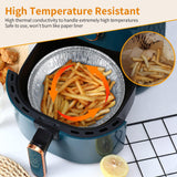 Non-stick Aluminum Foil Liners Air Fryer Disposable Paper Liner Oil-proof Steaming Basket Kitchen Tool BBQ Drip Pan Tray - Nioor