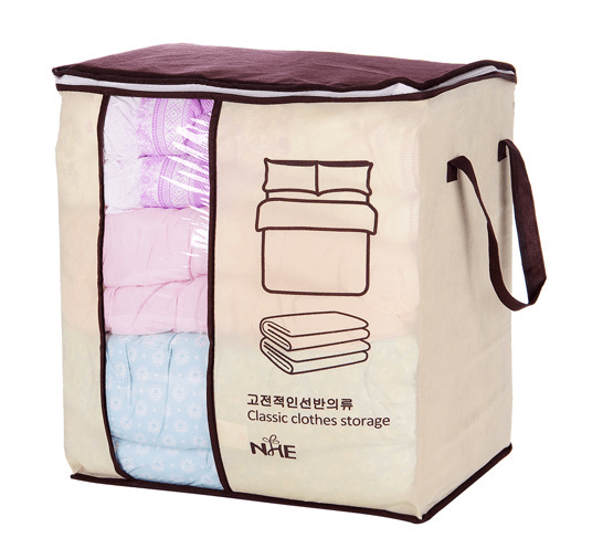 Non-Woven Family Save Space Organizador Bed Under Closet Storage Box Clothes Divider Organiser Quilt Bag Holder Organizer - Nioor