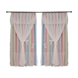 Nordic Simple Hollow Star Princess Wind Bedroom Blackout Curtains - Nioor