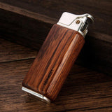 Nostalgic Old-fashioned Personality Press Sandalwood Kerosene Retro Lighter - Nioor