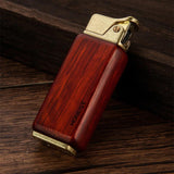 Nostalgic Old-fashioned Personality Press Sandalwood Kerosene Retro Lighter - Nioor