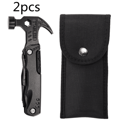 Outdoor Carry-on Multifunctional Stainless Steel Folding Pliers Hammer Tool Hammer - Nioor