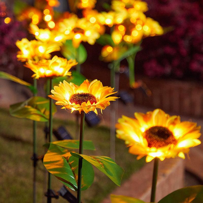 Outdoor Garden Decoration Solar Sunflower Lawn Lamp - Nioor