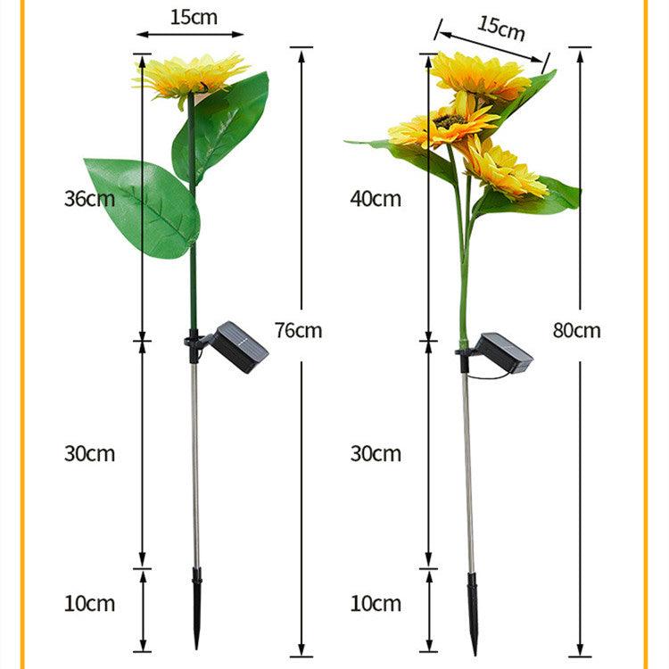 Outdoor Garden Decoration Solar Sunflower Lawn Lamp - Nioor