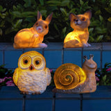 Outdoor Lawn Garden Solar Energy Animal Resin Lamp - Nioor