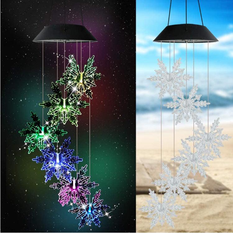 Outdoor Solar Wind Chime Lamp Hummingbird Butterfly Ball Wind Chime Garden Decoration - Nioor