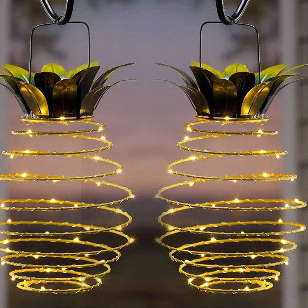 Outdoor Waterproof Garden Pineapple Solar Lights Path Lights Hanging Fairy Lights Solar Led Warm Fairy String Decor - Nioor