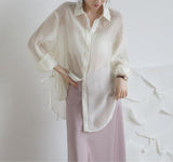 Overlay With Fairy Chiffon Top Shirt - Nioor