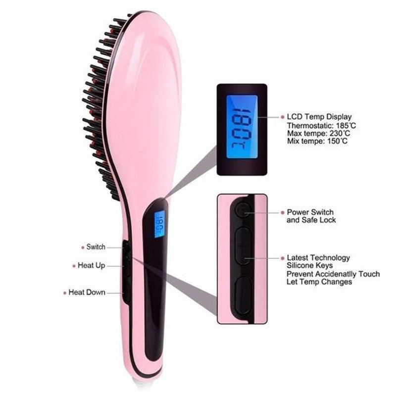 Paddle Brush Hair Straightener - Nioor