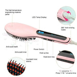 Paddle Brush Hair Straightener - Nioor