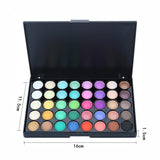 Palette Matte Eyeshadow Pallete Glitter Powder Eye Shadow Earth Shadow Brush Set - Nioor