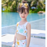 Parent-child Swimsuit Mother-daughter New Conservative Separate Three-piece Swimsuit Cover Meat - Nioor