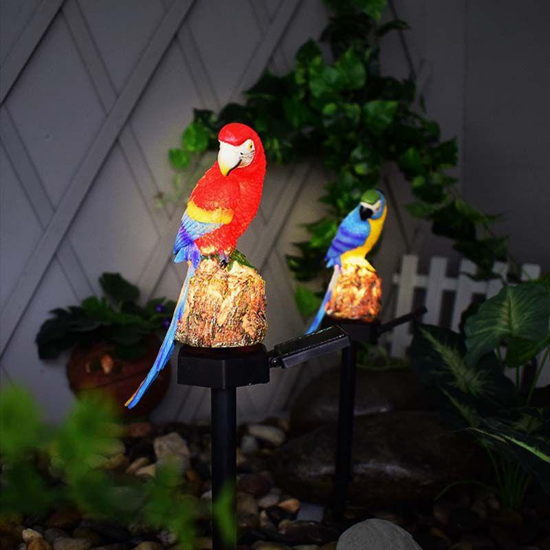 Parrot Solar Light Outdoor Waterproof Garden Lawn Plug Landscape Light Garden Decoration Resin New Modern Courtyard - Nioor