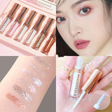 Pearl Glitter Set Lazy Sequin Liquid Eyeshadow - Nioor