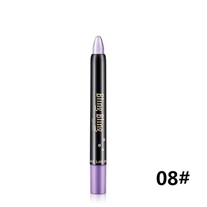 Pearlescent Silkworm Eyeshadow Pen Lasting Waterproof And Not Blooming Shiny Pearlescent Gel Pen 15 Color Eye Shadow Pen - Nioor