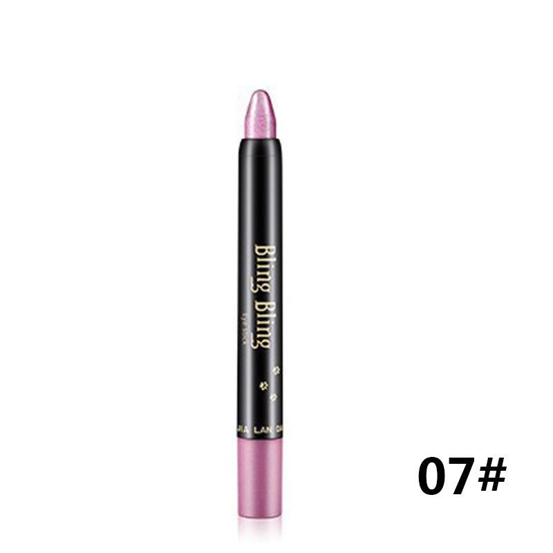 Pearlescent Silkworm Eyeshadow Pen Lasting Waterproof And Not Blooming Shiny Pearlescent Gel Pen 15 Color Eye Shadow Pen - Nioor