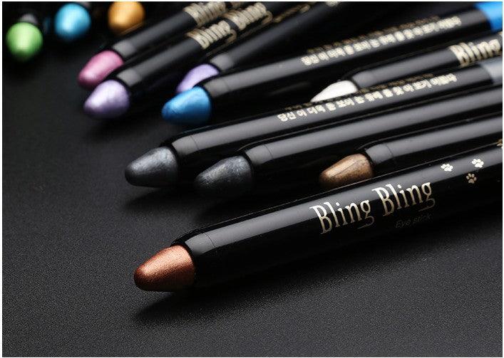 Pearlescent Silkworm Eyeshadow Pen Lasting Waterproof And Not Blooming Shiny Pearlescent Gel Pen 15 Color Eye Shadow Pen - Nioor