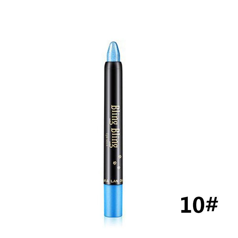 Pearlescent Silkworm Eyeshadow Pen Lasting Waterproof And Not Blooming Shiny Pearlescent Gel Pen 15 Color Eye Shadow Pen - Nioor