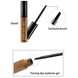 Peel Off Brown Black Eye Brow Tattoo Tint Waterproof Long-lasting Professional Eyebrow Gel Cream Mascara Eye Makeup Cosmetics - Nioor