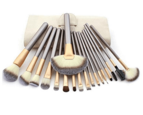 Persian Make-up Brush Suit Rice White Make Up Brush, Champagne Color Brush Handle Make-up Brush Without - Nioor