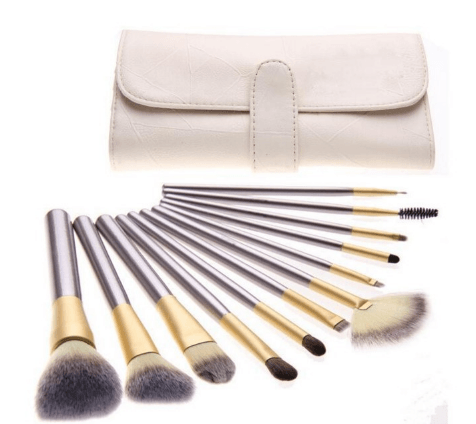 Persian Make-up Brush Suit Rice White Make Up Brush, Champagne Color Brush Handle Make-up Brush Without - Nioor