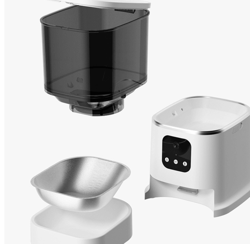 Pet Automatic Feeder Large Capacity Smart Voice Recorder APP Control Timer Feeding Cat Dog Food Dispenser With WiFi Pet Bowl - Nioor