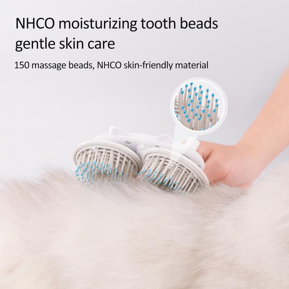 Pet Cat Brush Dog Slicker Brush Double-headed Negative Ion One-button Self Cleaning Dog Cat Hair Removal Pets Products - Nioor