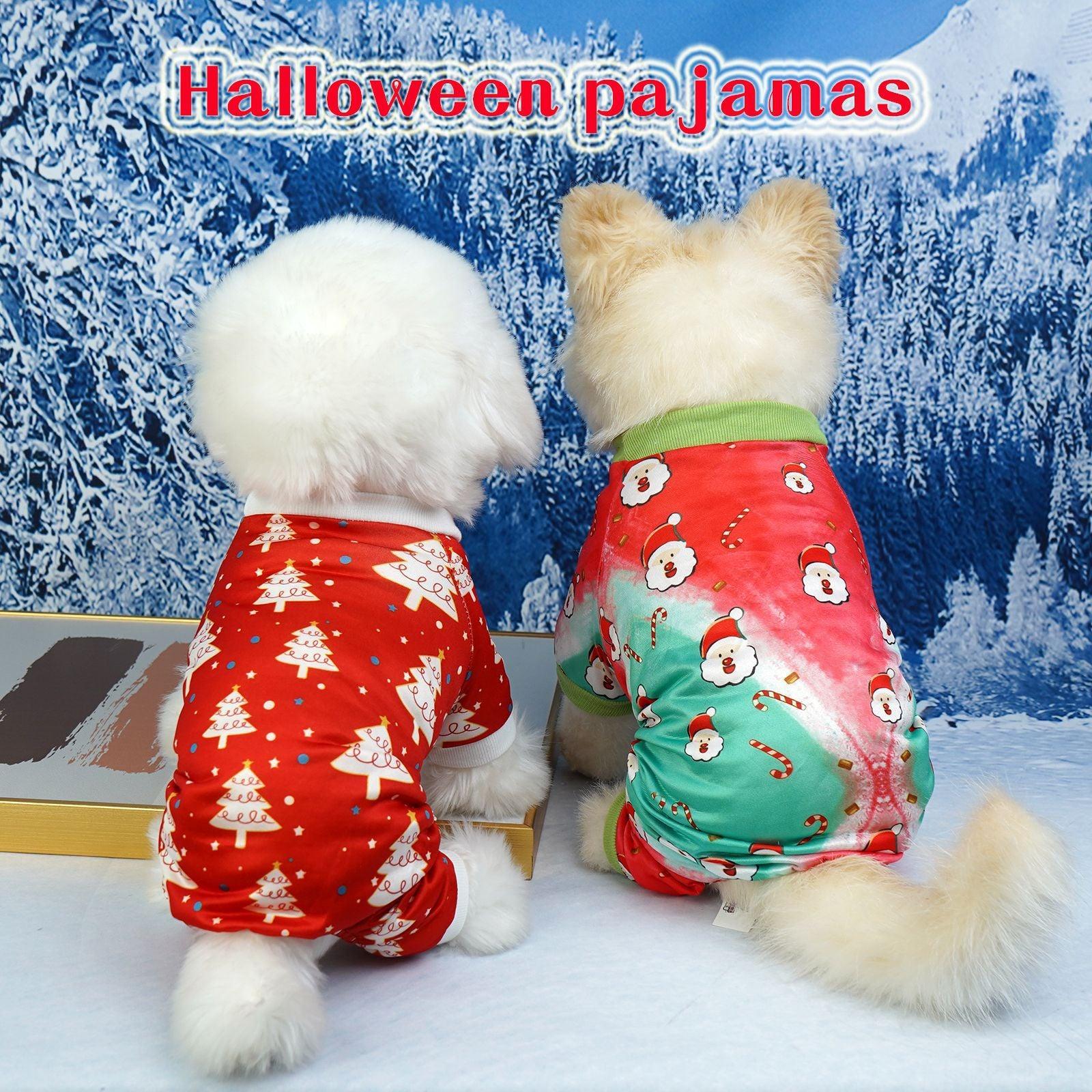 Pet Christmas Clothes Home Red Green - Nioor