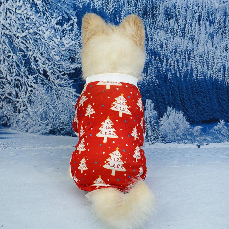 Pet Christmas Clothes Home Red Green - Nioor