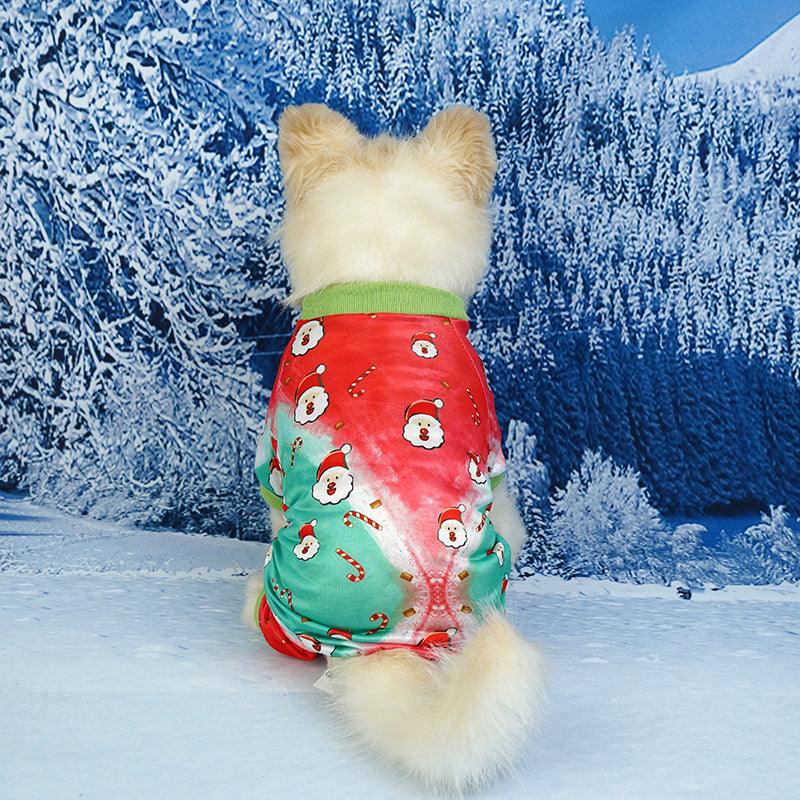 Pet Christmas Clothes Home Red Green - Nioor