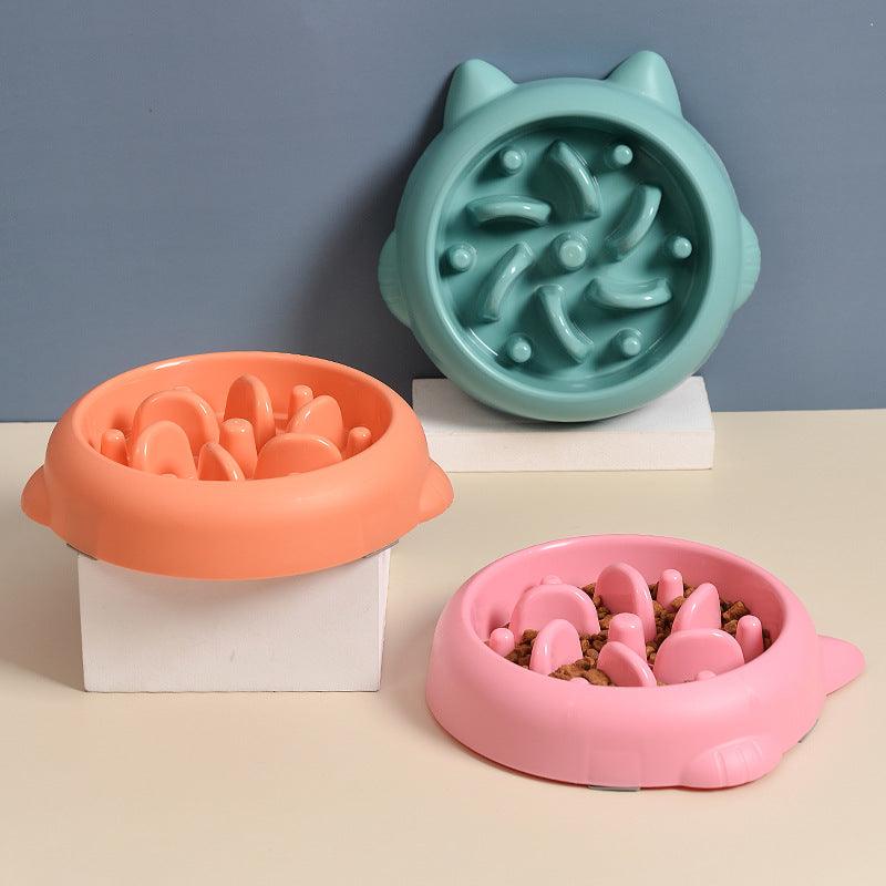 Pet Dog Cat Slow Feeder Bowls Anti Choking Slow Feeder Dish Bowl Home Dog Eating Plate Anti Gulping Bowl Supplies - Nioor