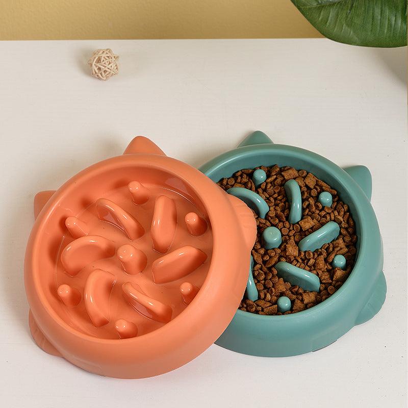 Pet Dog Cat Slow Feeder Bowls Anti Choking Slow Feeder Dish Bowl Home Dog Eating Plate Anti Gulping Bowl Supplies - Nioor