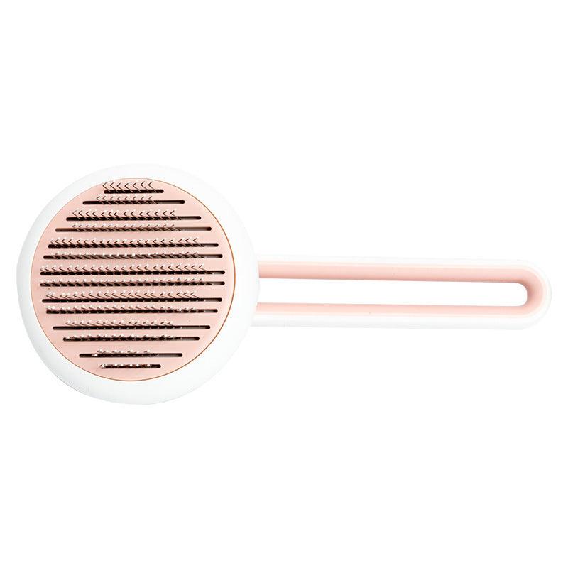 Pet Dog Hair Remover Cat Brush Grooming Tool Automatic Massage Comb Round Hair Brush For Cat Dog Pet Supplies - Nioor