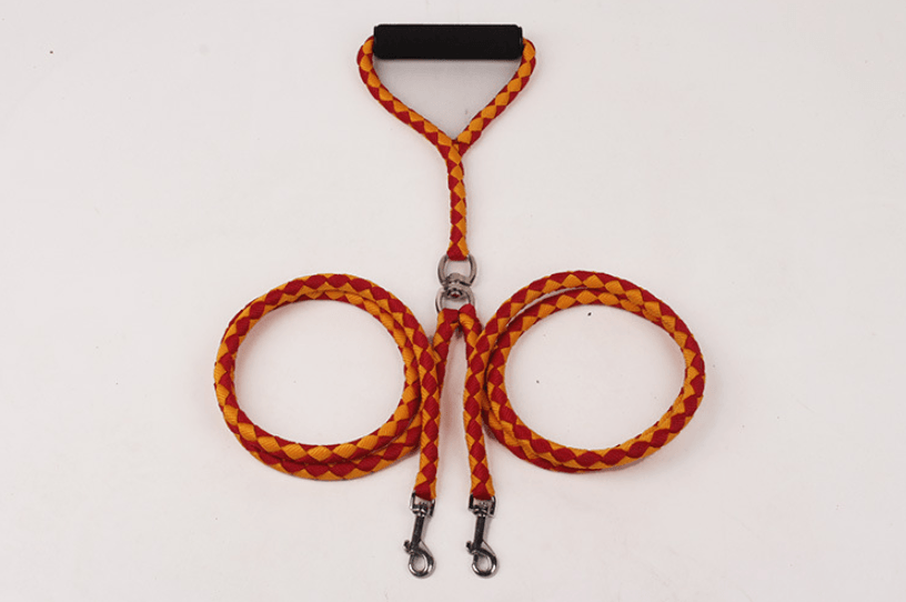 Pet Hand-knitted Traction Wear-resistant Dog Leash Double-ended Hand-knitted Braided Rope Outdoor Dog Leash - Nioor