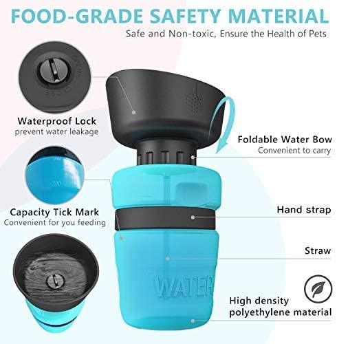 Pet Outdoor Foldable Bottle Dog Travel Water Bottle Dog Water Dispenser - Nioor