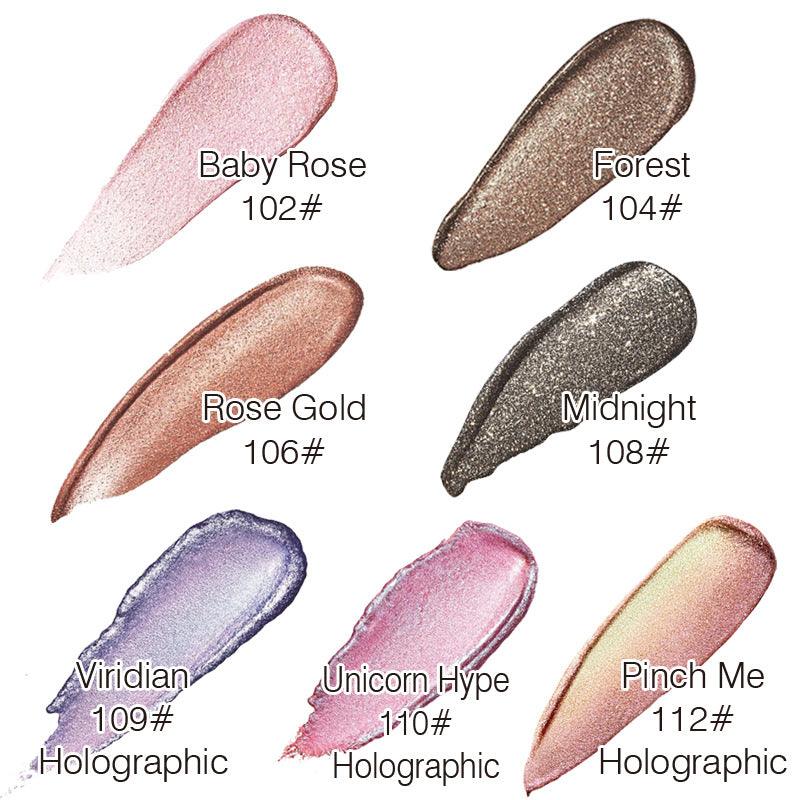 PHOERA Magnificent Metals Glitter and Glow Liquid Eyeshadow 12 Colors - Nioor