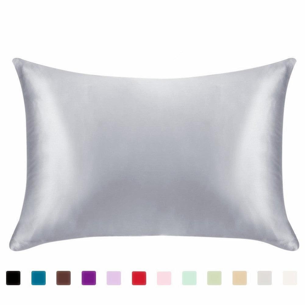 Pillowcase Satin Solid Color Simulation Silk Single Pillowcase Ice Silk Pillowcase - Nioor