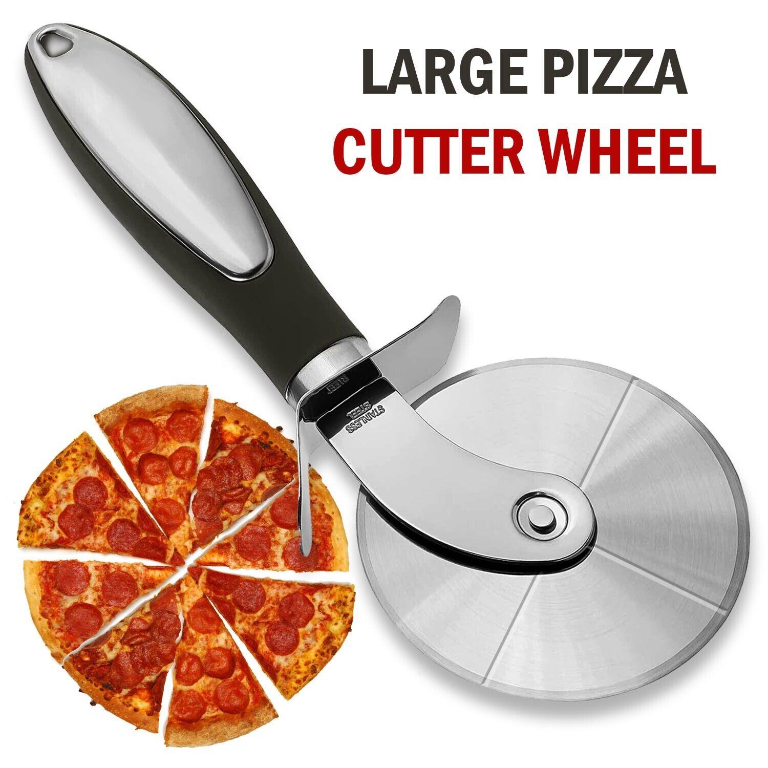 Pizza Cutter Wheel Kitchen Pizza Slicer Cutting Tool Stainless Steel Easy To Cut - Nioor