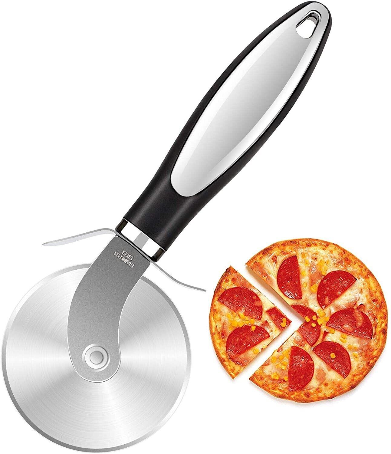 Pizza Cutter Wheel Kitchen Pizza Slicer Cutting Tool Stainless Steel Easy To Cut - Nioor