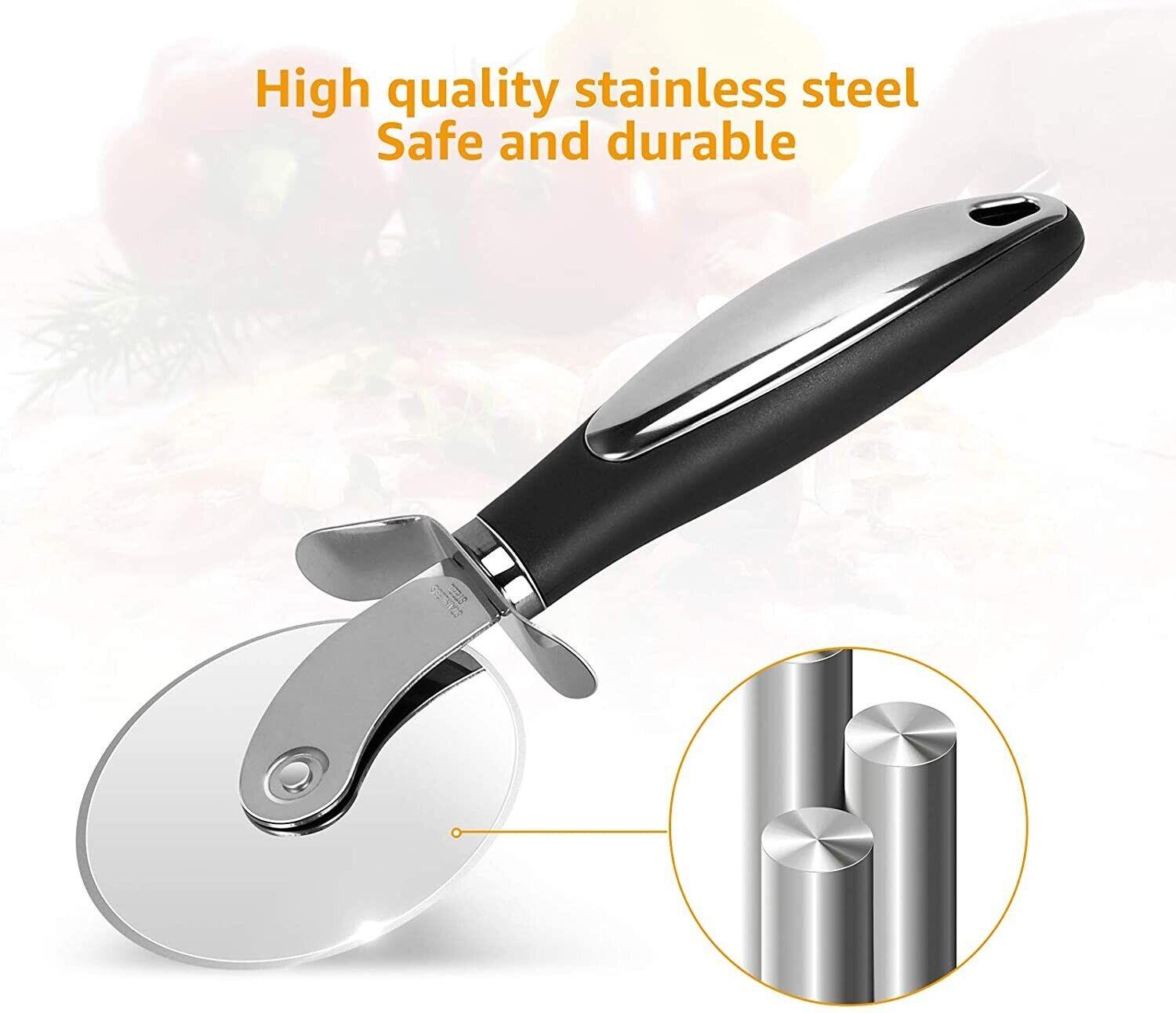 Pizza Cutter Wheel Kitchen Pizza Slicer Cutting Tool Stainless Steel Easy To Cut - Nioor