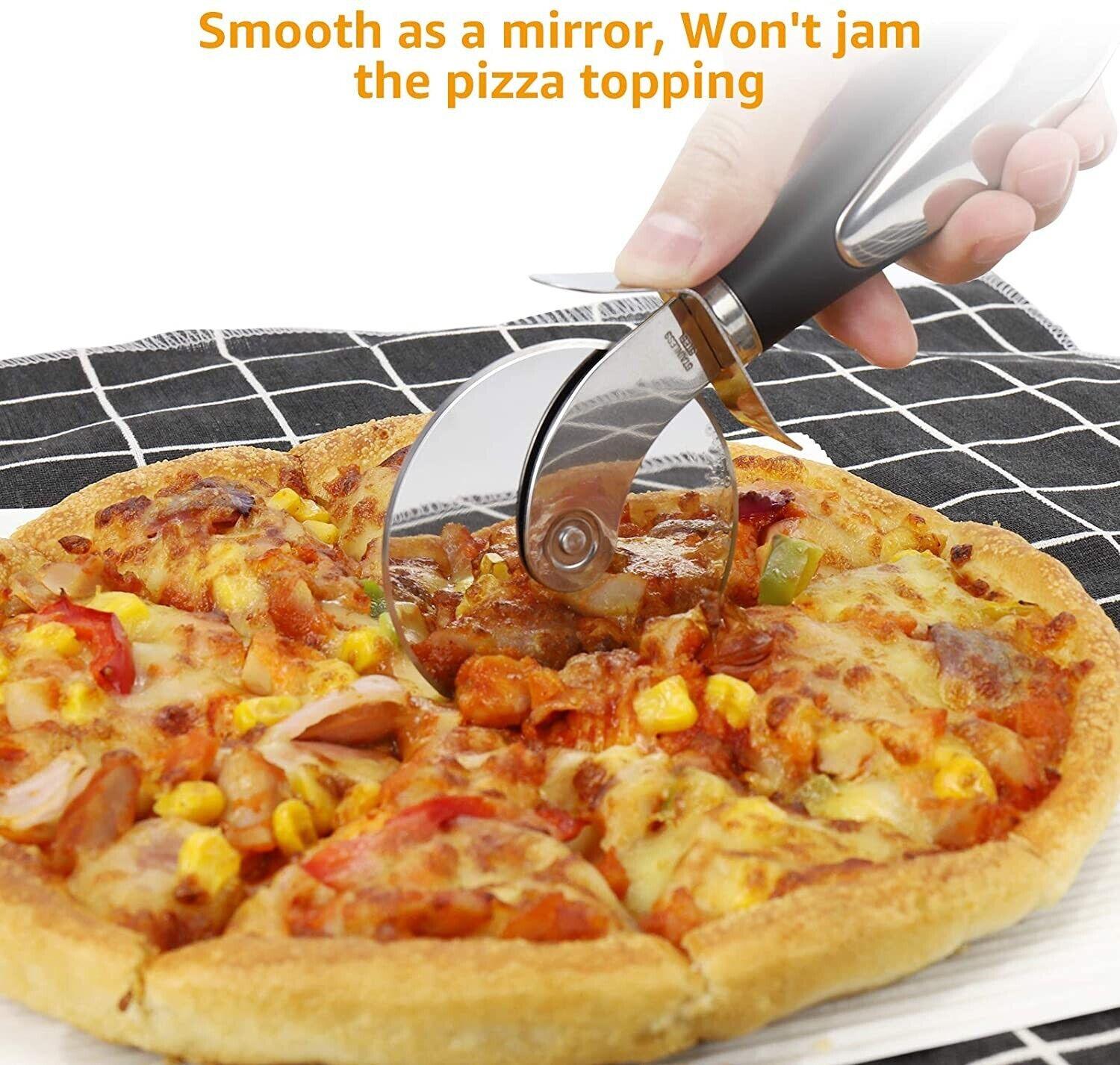 Pizza Cutter Wheel Kitchen Pizza Slicer Cutting Tool Stainless Steel Easy To Cut - Nioor