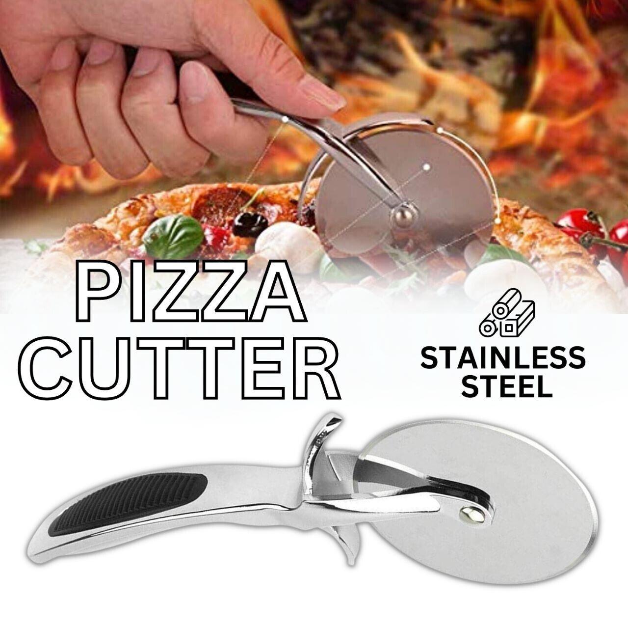 Pizza Cutter Wheel Kitchen Pizza Slicer Cutting Tool Stainless Steel Easy To Cut - Nioor