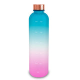 Plastic Water Bottle Frosted Gradient Sports Handle - Nioor