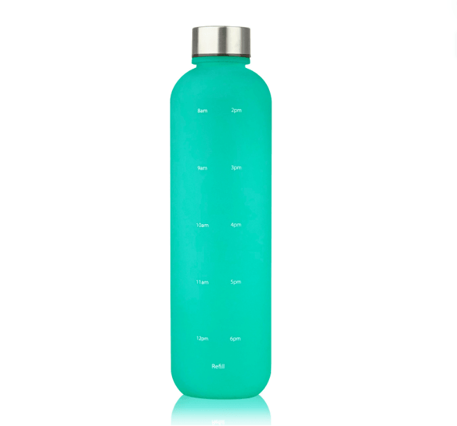 Plastic Water Bottle Frosted Gradient Sports Handle - Nioor