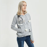 Pocket Sweatshirt Pullover Hooded Women - Nioor