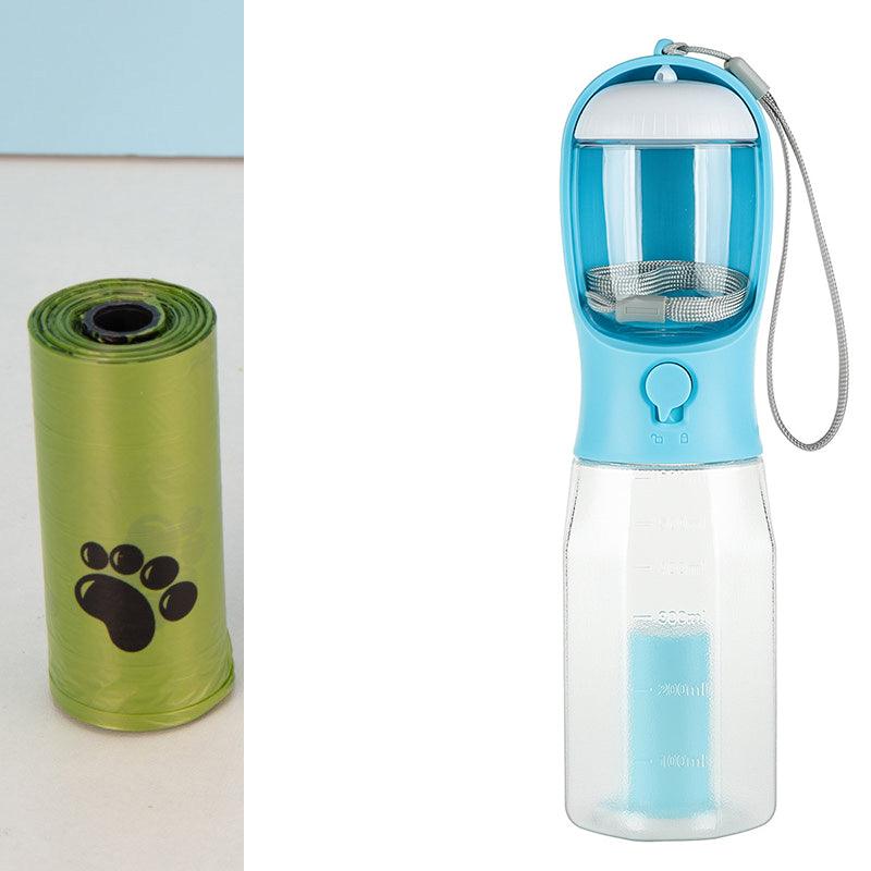 Portable Cat Dog Water Bottle Food Feeder Drinker Poop Dispenser 3 In 1 Leak-proof Multifunctional Dog Water Bottle Pet Products - Nioor