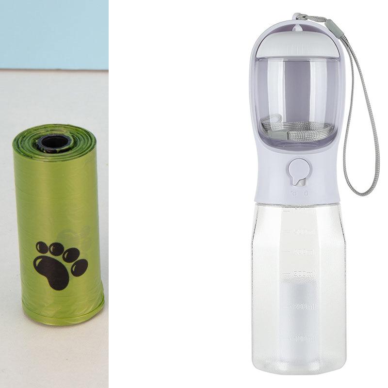 Portable Cat Dog Water Bottle Food Feeder Drinker Poop Dispenser 3 In 1 Leak-proof Multifunctional Dog Water Bottle Pet Products - Nioor