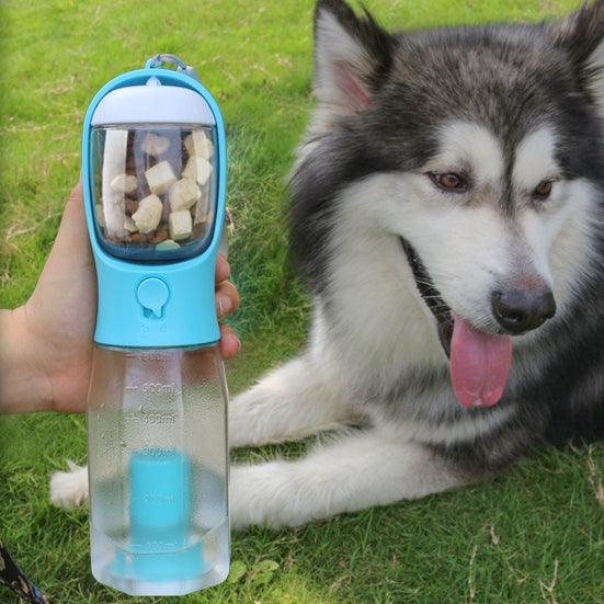 Portable Cat Dog Water Bottle Food Feeder Drinker Poop Dispenser 3 In 1 Leak-proof Multifunctional Dog Water Bottle Pet Products - Nioor