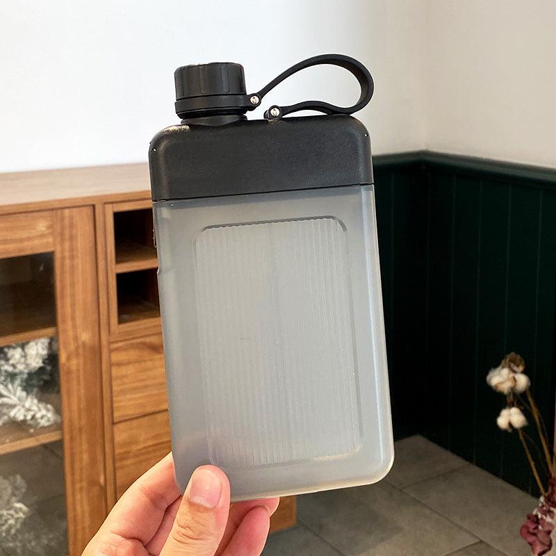 Portable Pocket Water Bottle Creative Flat Sports Bottle Simple - Nioor